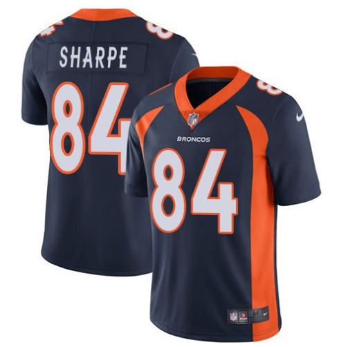 Men's Denver Broncos #84 Shannon Sharpe Navy Vapor Untouchable Limited Stitched NFL Jersey